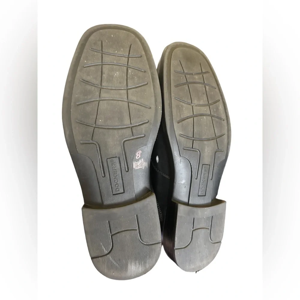 Dockers Men's Emptor Loafer Slip On Black Leather Size 10.5W